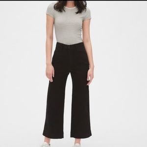 High rise wide leg crop pants - size 6